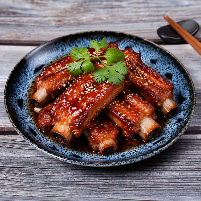 BBQ Baby Back Ribs 蜜汁排骨 (4).