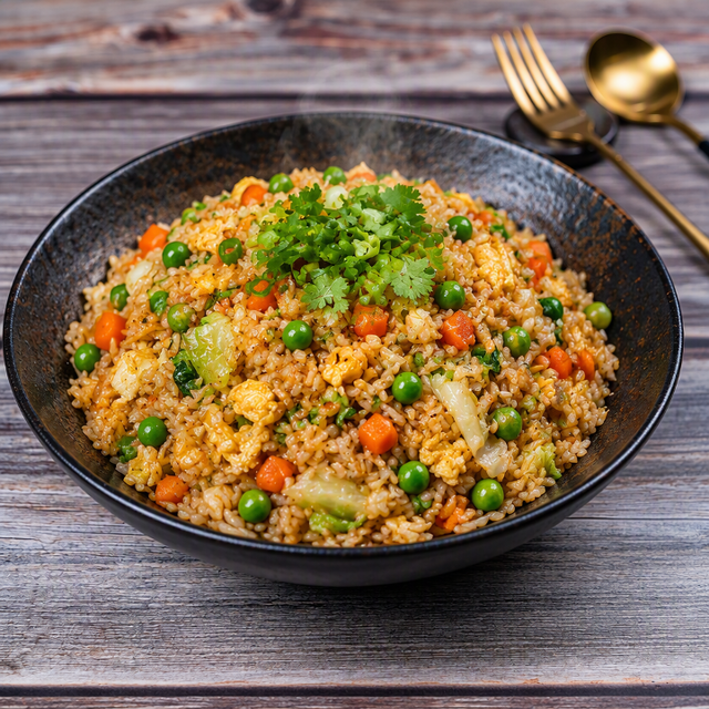 (L) / Vegatable Fried Rice 蔬菜炒饭.