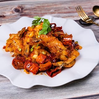 Spicy Wok Prawn with Magic Chili 飞鸿虾