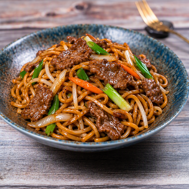 (L) / Beef Lo Mein 牛肉捞面.