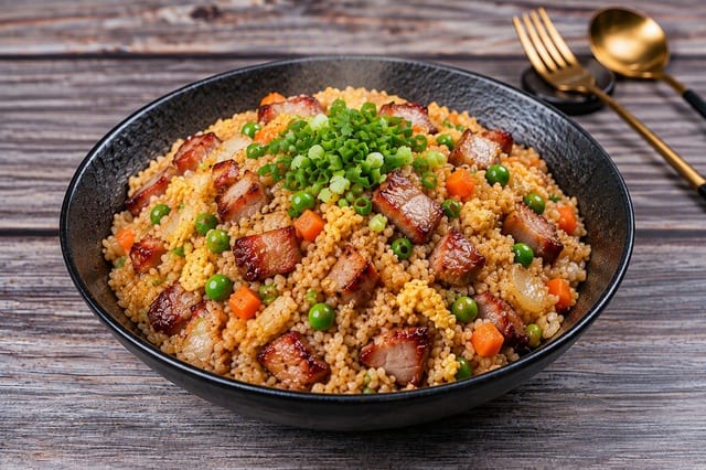 (L) / Pork Fried Rice 叉烧炒饭.