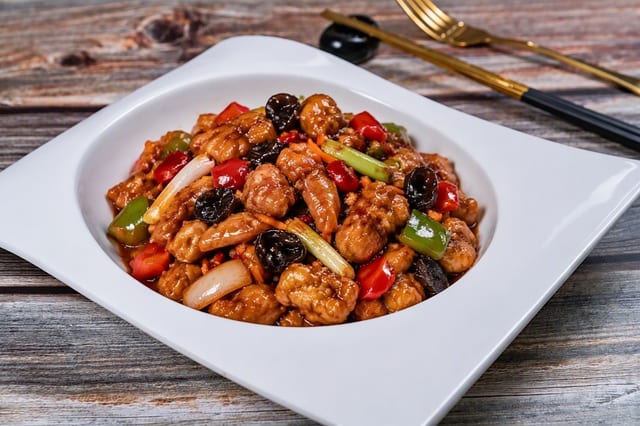 (L) Chicken w.Garlic Sauce (午) 鱼香鸡.
