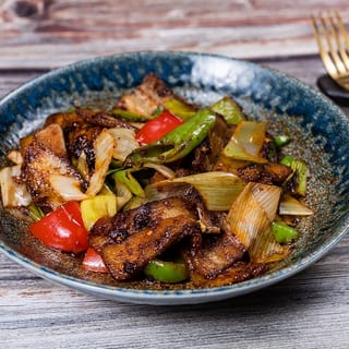 (L)Double Cooked Spicy Pork Belly (午)回锅肉