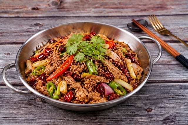 Dry Pot Shredded Duck 干锅鸭丝.