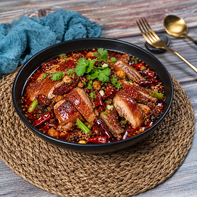 Roasted Duck with Chilli Oil 成都冒烤鸭.