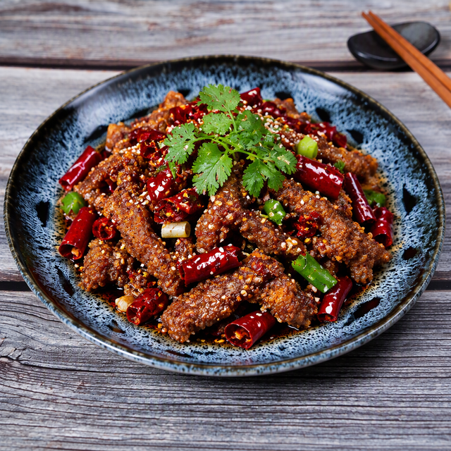 Chili Crispy Beef 辣椒脆牛肉.
