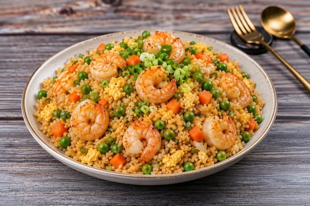 (L) / Shrimp Fried Rice 虾炒饭.