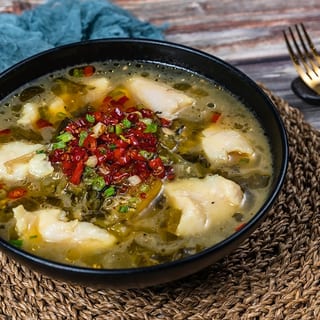 Steamed Fish with Sichuan Pickled 酸菜鱼